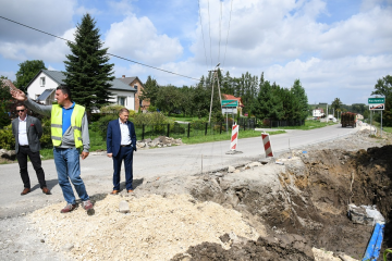 Trakt drogowy do Kopca Kościuszki w przebudowie